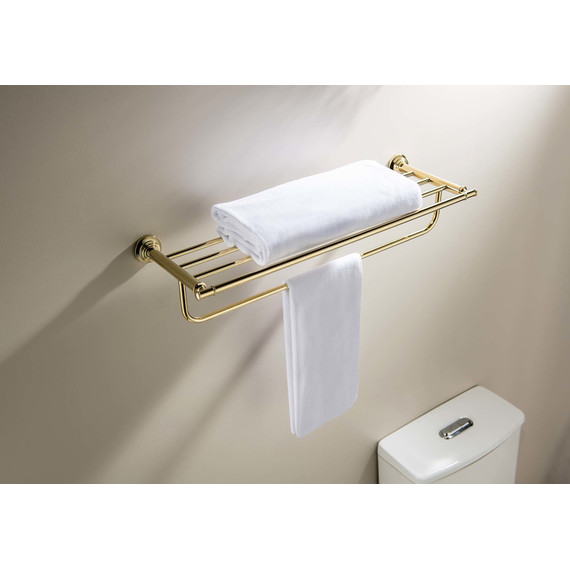 Полка для полотенец Aquatek Классик AQ4515PG, цвет золото - фото 5