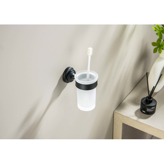 Стакан для зубных щеток Aquatek Классик AQ4527MB, цвет чёрный матовый - фото 4