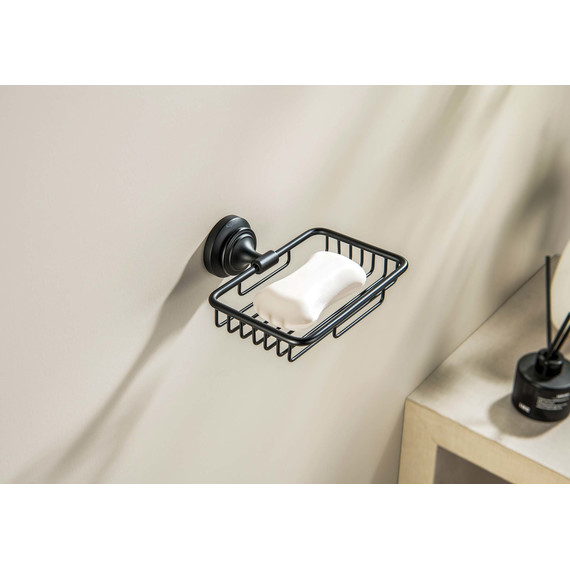 Мыльница Aquatek Классик AQ4533MB, цвет чёрный матовый - фото 5