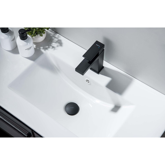 Донный клапан Aquatek AQ6002MB, чёрный матовый - фото 3