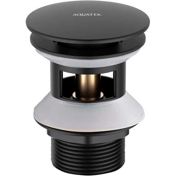 Донный клапан Aquatek AQ6002MB, чёрный матовый - фото 7