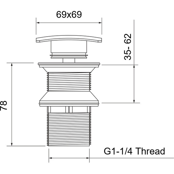Донный клапан Aquatek AQ6004MB, чёрный матовый - фото 7