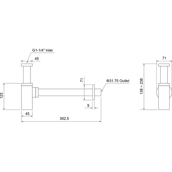 Сифон для умывальника Aquatek AQ6013CR - фото 7