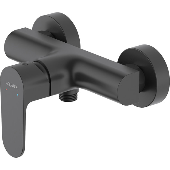 Смеситель для душа Aquatek Оберон AQ1232MB, чёрный матовый, Цвет производителя: чёрный матовый - фото 2