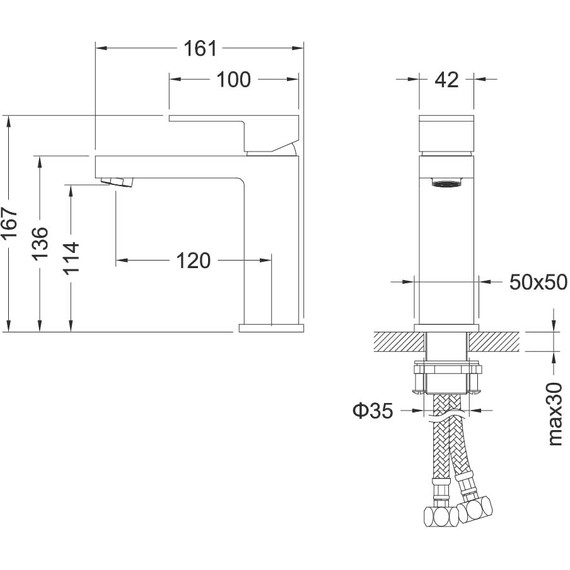 Набор смесителей 3 в 1 для душа Aquatek Либра AQ1631MB, чёрный матовый, Цвет производителя: чёрный матовый - фото 5