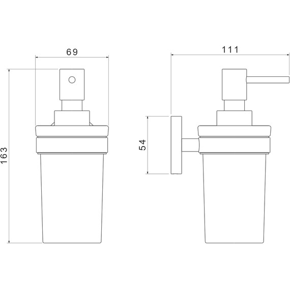 Дозатор для жидкого мыла Aquatek Европа AQ4105BG, цвет золото шлифованное - фото 6