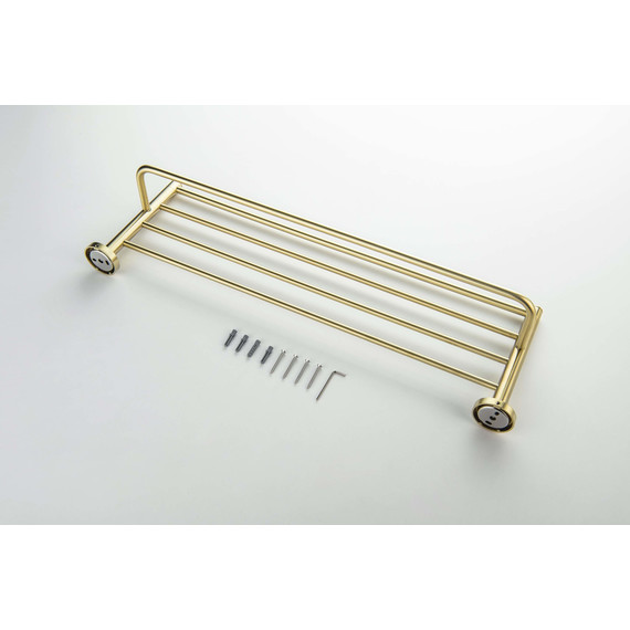 Полка для полотенец Aquatek Европа AQ4115BG, цвет золото шлифованное - фото 3