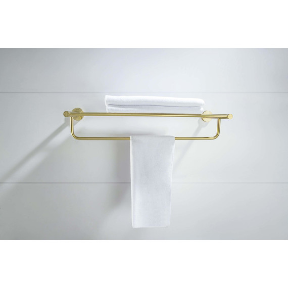 Полка для полотенец Aquatek Европа AQ4115BG, цвет золото шлифованное - фото 6