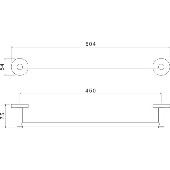 Полотенцедержатель Aquatek Европа AQ4120BGM, цвет оружейная сталь - фото 3