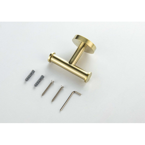 Двойной крючок Aquatek Оберон AQ4202BG, цвет золото шлифованное - фото 3