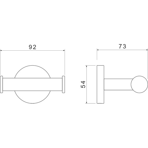 Двойной крючок Aquatek Оберон AQ4202BG, цвет золото шлифованное - фото 7