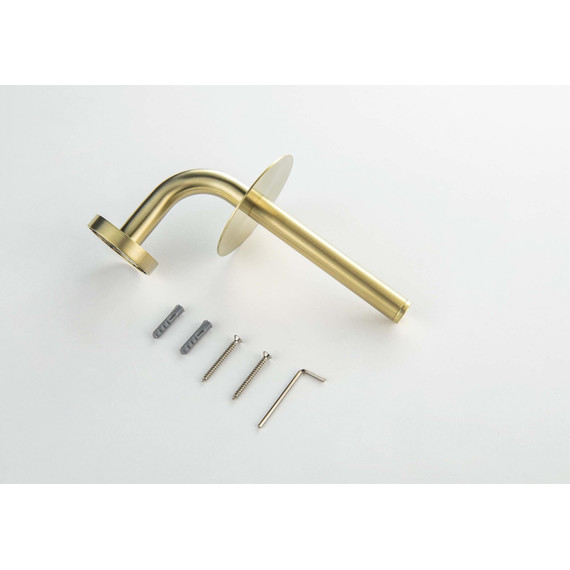 Держатель для туалетной бумаги Aquatek Оберон AQ4207BG, цвет золото шлифованное - фото 3