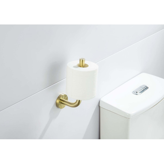 Держатель для туалетной бумаги Aquatek Оберон AQ4207BG, цвет золото шлифованное - фото 5