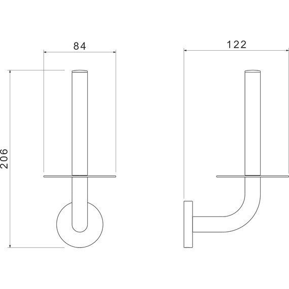 Держатель для туалетной бумаги Aquatek Оберон AQ4207BG, цвет золото шлифованное - фото 7