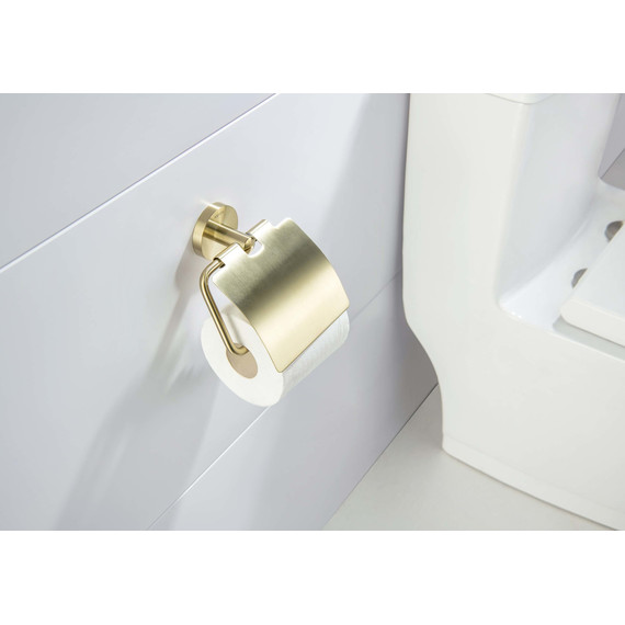 Держатель для туалетной бумаги Aquatek Оберон AQ4209BG, цвет золото шлифованное - фото 5