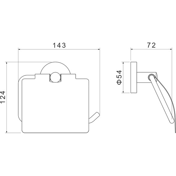 Держатель для туалетной бумаги Aquatek Оберон AQ4209BG, цвет золото шлифованное - фото 6