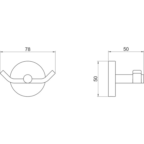 Двойной крючок Aquatek Бетта AQ4602BGM, цвет оружейная сталь - фото 3