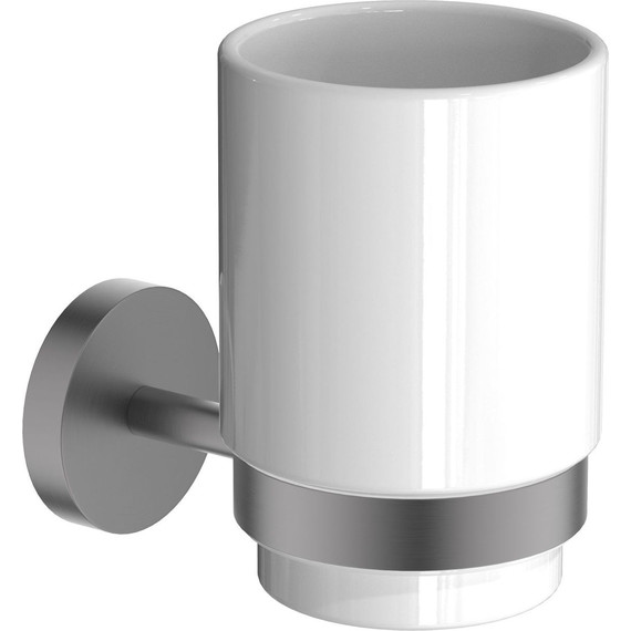 Стакан для зубных щеток Aquatek Бетта AQ4604BGM, цвет оружейная сталь - фото 2