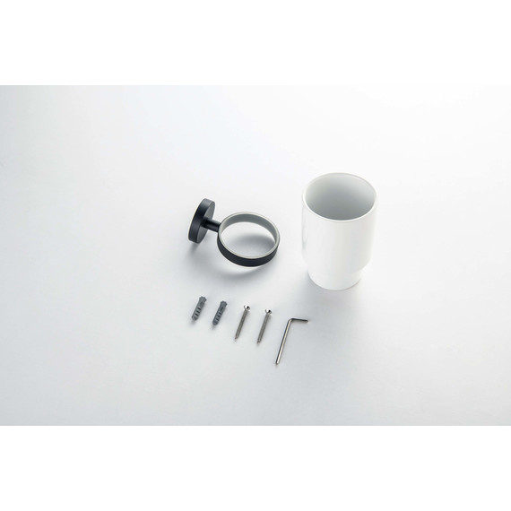 Стакан для зубных щеток Aquatek Бетта AQ4604MB, цвет чёрный матовый - фото 5