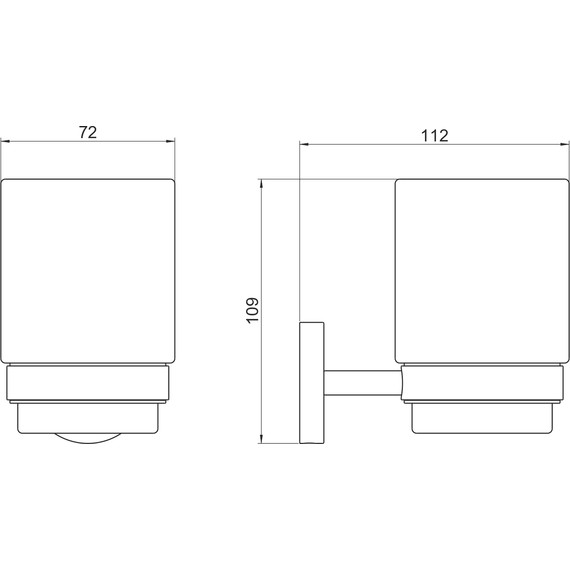 Стакан для зубных щеток Aquatek Бетта AQ4604CR - фото 6