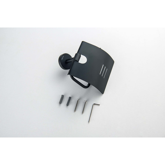 Держатель для туалетной бумаги Aquatek Бетта AQ4609MB, цвет чёрный матовый - фото 5