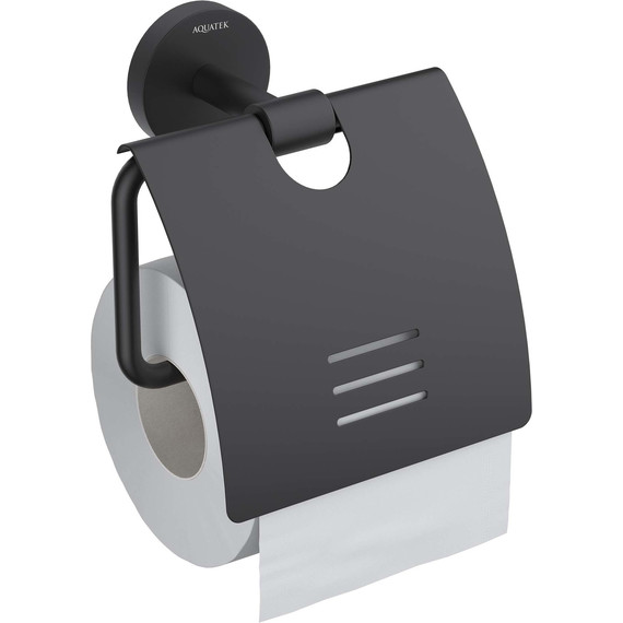 Держатель для туалетной бумаги Aquatek Бетта AQ4609MB, цвет чёрный матовый - фото 2