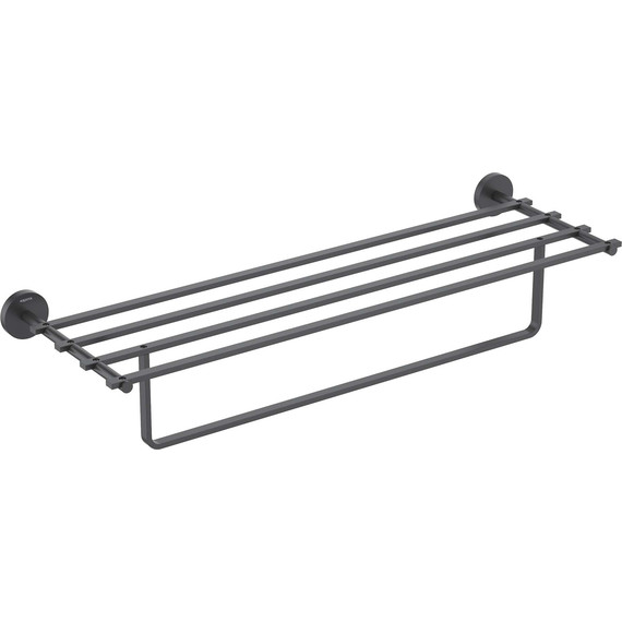 Полка для полотенец Aquatek Бетта AQ4615MB, цвет чёрный матовый - фото 2