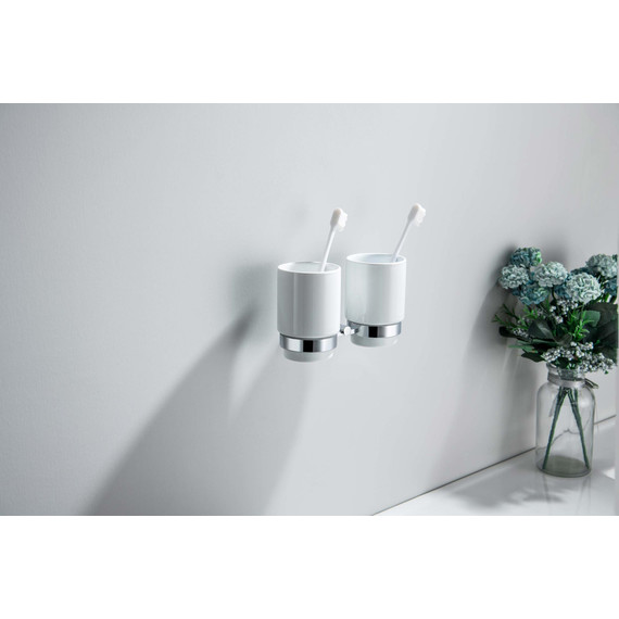 Двойной стакан для зубных щеток Aquatek Бетта AQ4617CR - фото 3