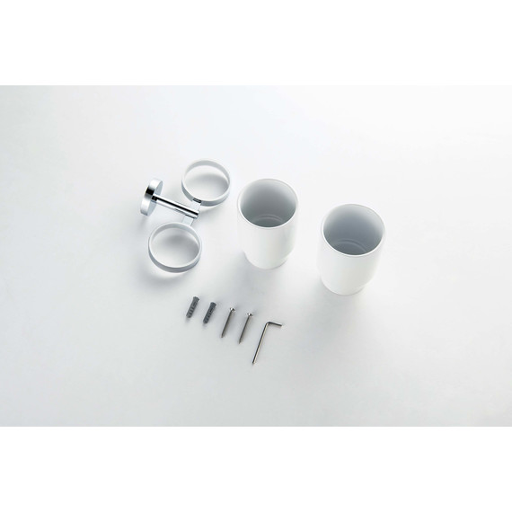 Двойной стакан для зубных щеток Aquatek Бетта AQ4617CR - фото 5