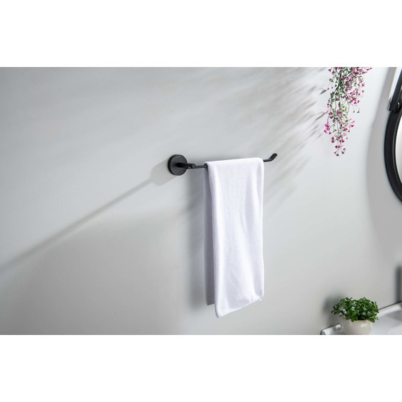 Полотенцедержатель Aquatek Бетта AQ4619MB, цвет чёрный матовый - фото 5