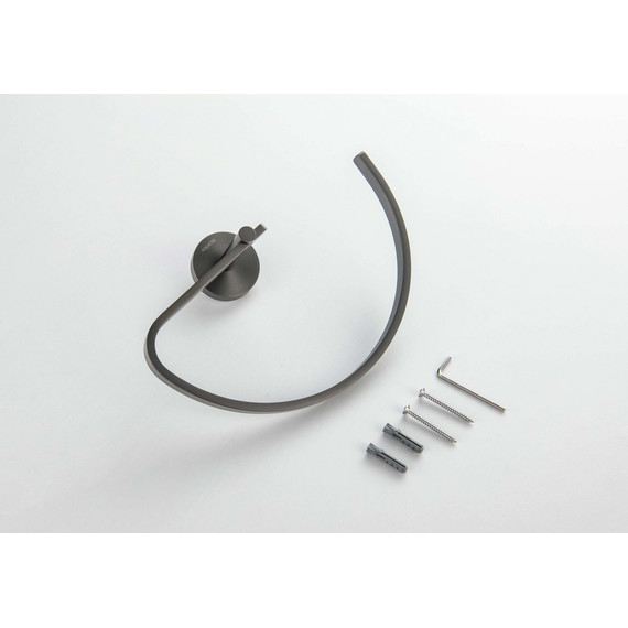 Кольцо для полотенец Aquatek Бетта AQ4621BGM, цвет оружейная сталь - фото 3