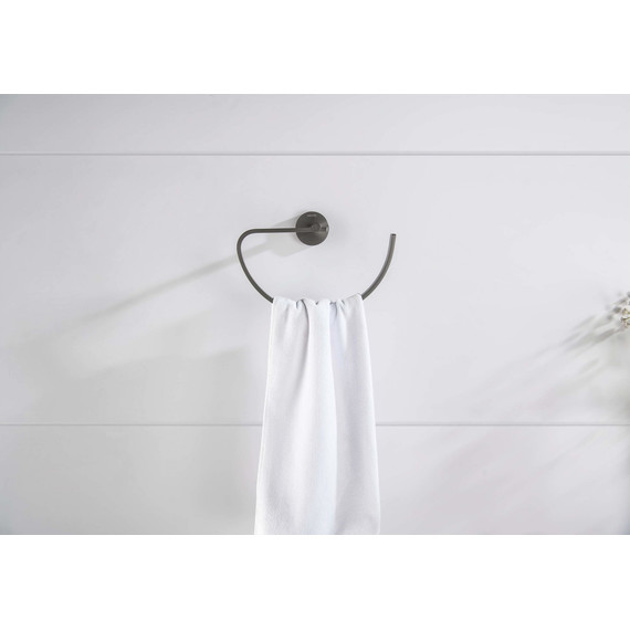 Кольцо для полотенец Aquatek Бетта AQ4621BGM, цвет оружейная сталь - фото 5