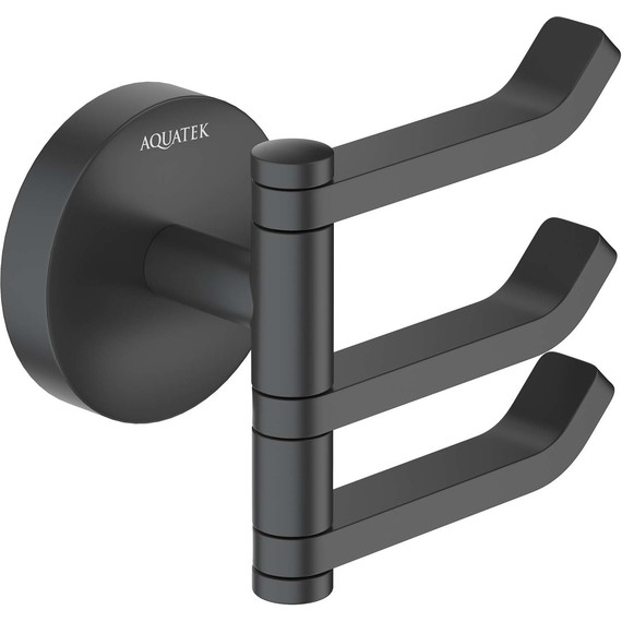 Тройной крючок Aquatek Бетта AQ4632MB, цвет чёрный матовый - фото 2