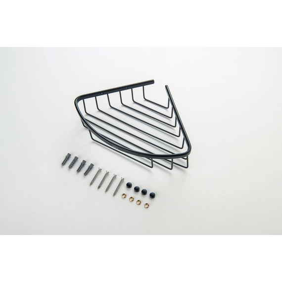 Полка угловая Aquatek  AQ4906MB, цвет чёрный матовый - фото 4