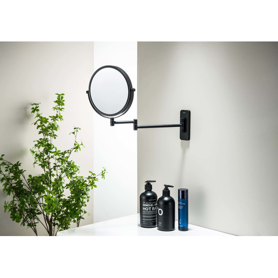 Зеркало косметическое настенное Aquatek  AQ4911MB, цвет чёрный матовый - фото 4