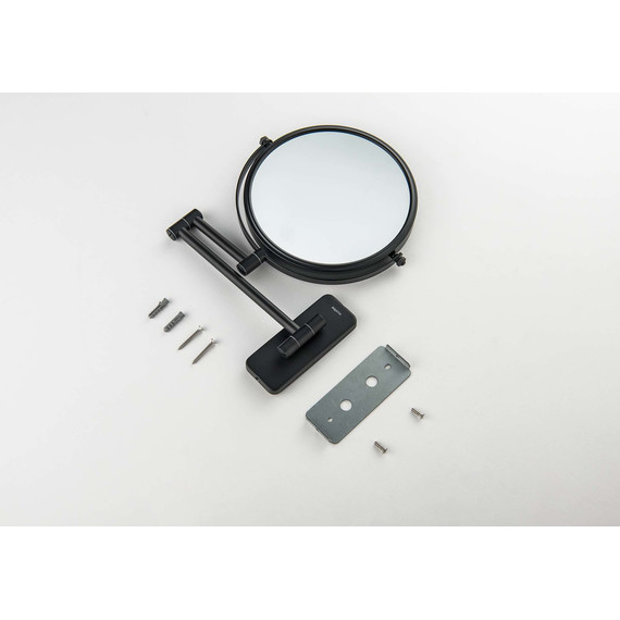 Зеркало косметическое настенное Aquatek  AQ4911MB, цвет чёрный матовый - фото 3