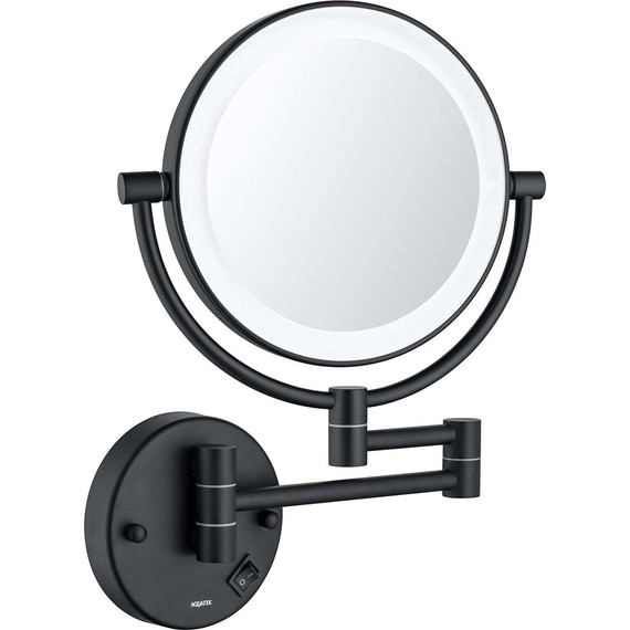 Зеркало косметическое настенное Aquatek  AQ4912MB, цвет чёрный матовый - фото 7