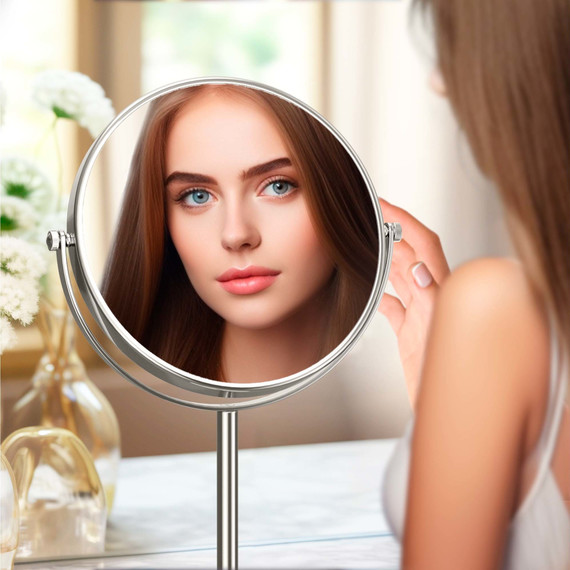 Зеркало косметическое настольное Aquatek  AQ4914CR - фото 9