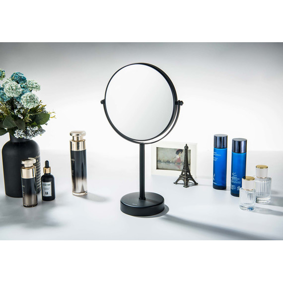 Зеркало косметическое настольное Aquatek  AQ4914MB, цвет чёрный матовый - фото 4