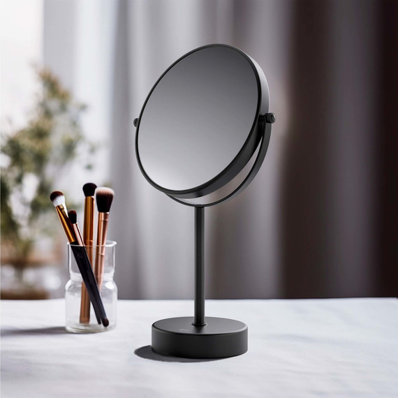 Зеркало косметическое настольное Aquatek  AQ4914MB, цвет чёрный матовый - фото 6