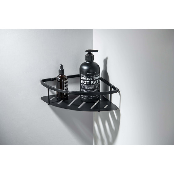 Полка угловая Aquatek  AQ4926MB, цвет чёрный матовый - фото 5