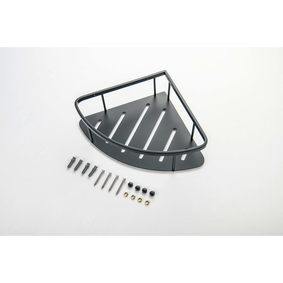 Полка угловая Aquatek  AQ4926MB, цвет чёрный матовый - фото 7