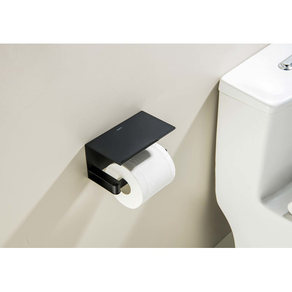 Держатель для туалетной бумаги Aquatek Либра AQ4929MB, цвет чёрный матовый - фото 6