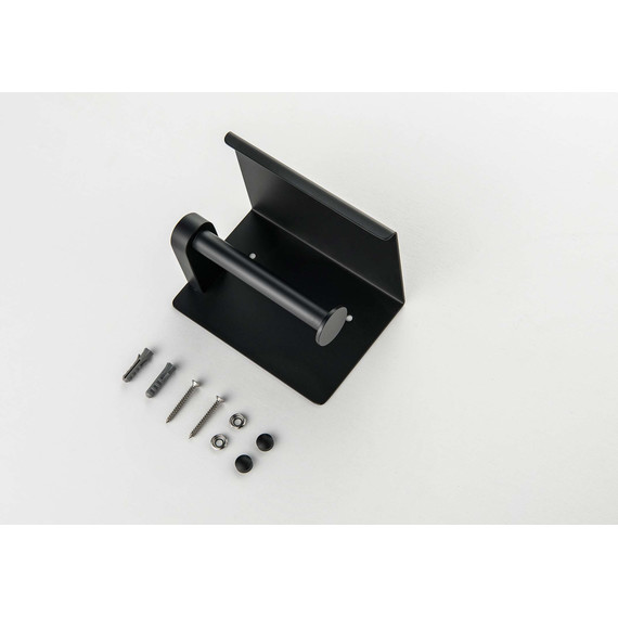 Держатель для туалетной бумаги Aquatek Европа AQ4939MB, цвет чёрный матовый - фото 2