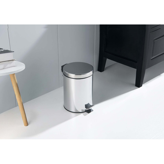 Ведро для мусора с педалью Aquatek 5 л AQ4991CR - фото 7