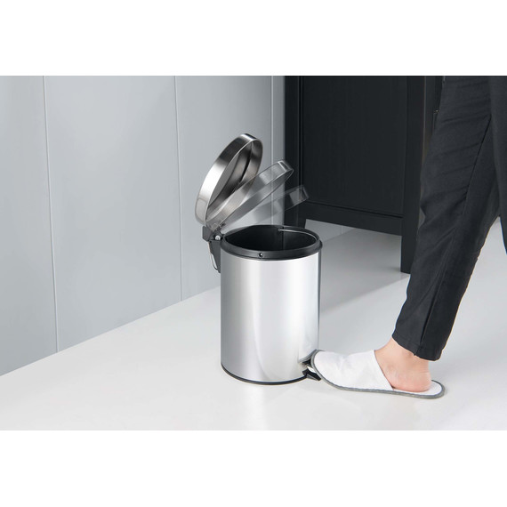 Ведро для мусора с педалью Aquatek 5 л AQ4991CR - фото 5