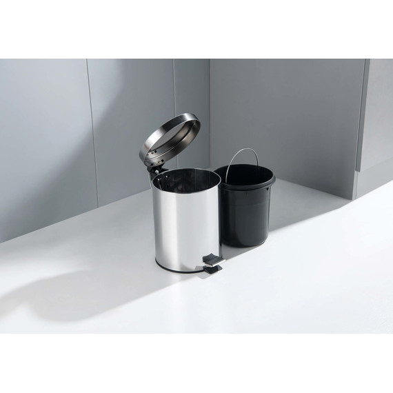 Ведро для мусора с педалью Aquatek 5 л AQ4991CR - фото 3