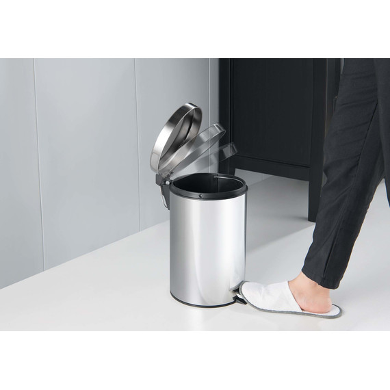 Ведро для мусора с педалью Aquatek 8 л AQ4992CR - фото 3
