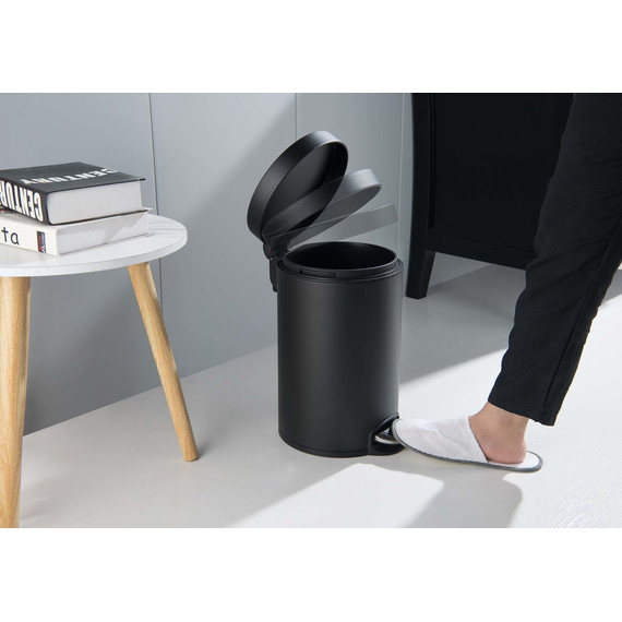 Ведро для мусора с педалью Aquatek  AQ4992MB, цвет чёрный матовый - фото 3