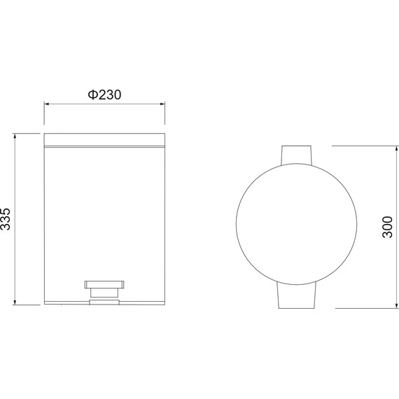 Ведро для мусора с педалью Aquatek  AQ4992MB, цвет чёрный матовый - фото 7
